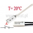 KSD9700; termostat 20°C; bimetaliczny; 5A/250V; NO